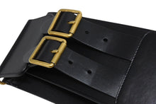 画像をギャラリービューアに読み込む, 極美品 CHRISTIAN DIOR クリスチャンディオール D-WAIST ウエストベルト B0098CMIV90075 レザー ブラック ゴールド金具 サイズ70 中古 4b007147