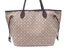 画像をギャラリービューアに読み込む, LOUIS VUITTON ルイヴィトン モノグラム イディール ネヴァーフルMM セピア トートバッグ M40515 ゴールド金具 美品 中古 4b007148