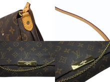 画像をギャラリービューアに読み込む, LOUIS VUITTON ルイヴィトン モノグラム フェイボリットMM ショルダーバッグ M40718 ブラウン ゴールド金具 美品 中古 4b007165