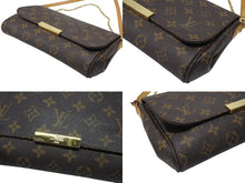 画像をギャラリービューアに読み込む, LOUIS VUITTON ルイヴィトン モノグラム フェイボリットMM ショルダーバッグ M40718 ブラウン ゴールド金具 美品 中古 4b007165