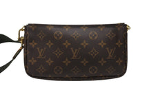 画像をギャラリービューアに読み込む, LOUIS VUITTON ルイヴィトン モノグラム ミュルティポシェット アクセソワール カーキ ショルダーバッグ M44813 美品 中古 4b007173