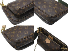画像をギャラリービューアに読み込む, LOUIS VUITTON ルイヴィトン モノグラム ミュルティポシェット アクセソワール カーキ ショルダーバッグ M44813 美品 中古 4b007173
