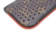 画像をギャラリービューアに読み込む, LOUIS VUITTON ルイヴィトン ポシェット クレ コインケース 小銭入れ M95222 モノグラム ペルフォ PVC レザー オレンジ 美品 中古 4b007174