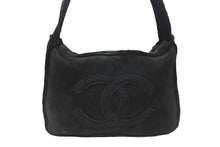 画像をギャラリービューアに読み込む, CHANEL シャネル ココマーク ムートン ワンショルダーバッグ 7番台 ブラック ゴールド金具 美品 中古 4b007177