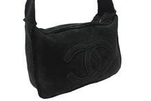 画像をギャラリービューアに読み込む, CHANEL シャネル ココマーク ムートン ワンショルダーバッグ 7番台 ブラック ゴールド金具 美品 中古 4b007177