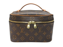 Load image into Gallery viewer, LOUIS VUITTON ルイヴィトン モノグラム ニース ミニ バニティバッグ ハンドバッグ M44495 ブラウン ゴールド金具 美品 中古 4b007178