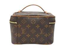 Load image into Gallery viewer, LOUIS VUITTON ルイヴィトン モノグラム ニース ミニ バニティバッグ ハンドバッグ M44495 ブラウン ゴールド金具 美品 中古 4b007178