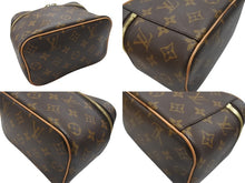 Load image into Gallery viewer, LOUIS VUITTON ルイヴィトン モノグラム ニース ミニ バニティバッグ ハンドバッグ M44495 ブラウン ゴールド金具 美品 中古 4b007178