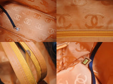 画像をギャラリービューアに読み込む, CHANEL シャネル カンボンライン ラージトートバッグ 9番台 A25169 ココマーク ラムスキン ブラウン ベージュ シルバー金具 美品 中古 4b007184