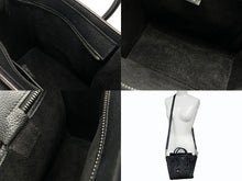 画像をギャラリービューアに読み込む, 極美品 CELINE セリーヌ Luggage ラゲージ マイクロショッパー 2WAY ハンドバッグ ショルダーバッグ レザー ブラック 189793DRU 中古 4b007185