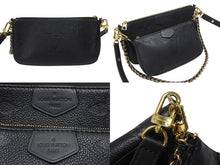 画像をギャラリービューアに読み込む, 極美品 LOUIS VUITTON ルイヴィトン モノグラム アンプラント ミュルティ ポシェット アクセソワール ブラック M80399 現行 ゴールド金具 中古 4b007186