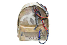 画像をギャラリービューアに読み込む, 極美品 激レア シャネル CHANEL A92352 2014年コレクション グラフィティ ペイント リュック ベージュ アクト2 中古 4b007189