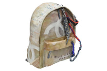 画像をギャラリービューアに読み込む, 極美品 激レア シャネル CHANEL A92352 2014年コレクション グラフィティ ペイント リュック ベージュ アクト2 中古 4b007189