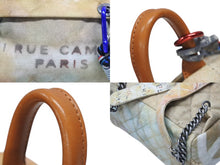 画像をギャラリービューアに読み込む, 極美品 激レア シャネル CHANEL A92352 2014年コレクション グラフィティ ペイント リュック ベージュ アクト2 中古 4b007189