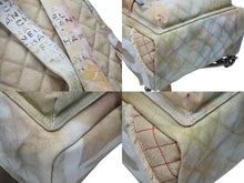 画像をギャラリービューアに読み込む, 極美品 激レア シャネル CHANEL A92352 2014年コレクション グラフィティ ペイント リュック ベージュ アクト2 中古 4b007189