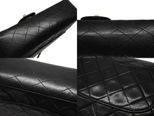 画像をギャラリービューアに読み込む, CHANEL シャネル マトラッセ25 Wフラップ Wチェーンショルダーバッグ 5番台 A1112 ラムスキン ブラック シルバー金具 美品 中古 4b007192