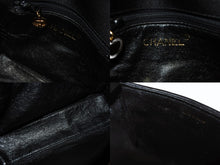 画像をギャラリービューアに読み込む, 極美品 CHANEL シャネル シェブロン Vステッチ 2way クラッチ ミニ ショルダーバッグ サテン ブラック 中古 4b007194