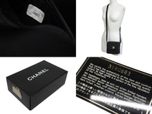 画像をギャラリービューアに読み込む, 極美品 CHANEL シャネル シェブロン Vステッチ 2way クラッチ ミニ ショルダーバッグ サテン ブラック 中古 4b007194