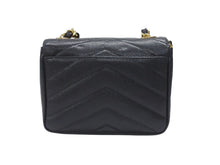 画像をギャラリービューアに読み込む, 極美品 CHANEL シャネル Vステッチ チェーンショルダーバッグ 3番台 AO1115 キャビアスキン ココマーク ブラック ゴールド金具 中古 4b007195