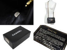画像をギャラリービューアに読み込む, 極美品 CHANEL シャネル Vステッチ チェーンショルダーバッグ 3番台 AO1115 キャビアスキン ココマーク ブラック ゴールド金具 中古 4b007195