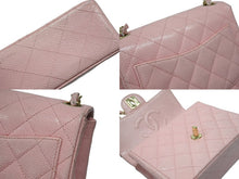 画像をギャラリービューアに読み込む, 極美品 CHANEL シャネル ミニマトラッセ チェーンショルダーバッグ ココマーク 7番台 キャビアスキン ピンク ゴールド金具 中古 4b007196