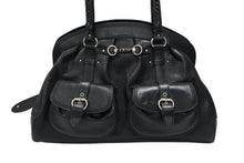 画像をギャラリービューアに読み込む, 極美品 CHRISTIAN DIOR クリスチャンディオール ハンドバッグ 12-BO-0037 イタリア製 レザー ブラック シルバー金具 中古 4b007197