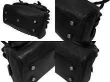 画像をギャラリービューアに読み込む, 極美品 CHRISTIAN DIOR クリスチャンディオール ハンドバッグ 12-BO-0037 イタリア製 レザー ブラック シルバー金具 中古 4b007197