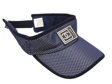 画像をギャラリービューアに読み込む, 新品未使用 CHANEL シャネル スポーツライン サンバイザー ONE SIZE ココマーク メッシュ ネイビー ポリエステル ナイロン 中古 4b007199