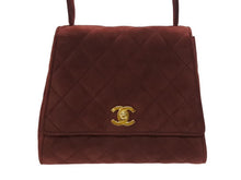 画像をギャラリービューアに読み込む, 極美品 CHANEL シャネル トップハンドル ハンドバッグ 3番台 ベルベット ココマーク ブラウン系 ゴールド金具 中古 4b007200