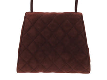 画像をギャラリービューアに読み込む, 極美品 CHANEL シャネル トップハンドル ハンドバッグ 3番台 ベルベット ココマーク ブラウン系 ゴールド金具 中古 4b007200