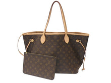 画像をギャラリービューアに読み込む, 新品同様 LOUIS VUITTON ルイヴィトン ネヴァーフルMM トートバッグ M40156 新型 モノグラム ブラウン ゴールド金具 中古 4b007203