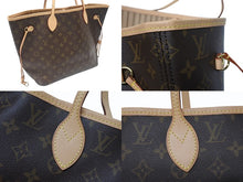画像をギャラリービューアに読み込む, 新品同様 LOUIS VUITTON ルイヴィトン ネヴァーフルMM トートバッグ M40156 新型 モノグラム ブラウン ゴールド金具 中古 4b007203