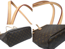 画像をギャラリービューアに読み込む, 新品同様 LOUIS VUITTON ルイヴィトン ネヴァーフルMM トートバッグ M40156 新型 モノグラム ブラウン ゴールド金具 中古 4b007203