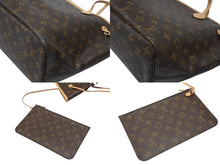 画像をギャラリービューアに読み込む, 新品同様 LOUIS VUITTON ルイヴィトン ネヴァーフルMM トートバッグ M40156 新型 モノグラム ブラウン ゴールド金具 中古 4b007203