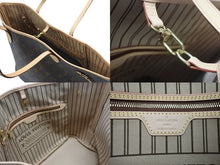 画像をギャラリービューアに読み込む, 新品同様 LOUIS VUITTON ルイヴィトン ネヴァーフルMM トートバッグ M40156 新型 モノグラム ブラウン ゴールド金具 中古 4b007203