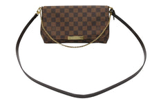 画像をギャラリービューアに読み込む, 新品同様 LOUIS VUITTON ルイヴィトン ショルダーバッグ フェイボリットMM ダミエ N41129 ブラウン ゴールド金具 中古 4b007205