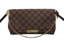画像をギャラリービューアに読み込む, 新品同様 LOUIS VUITTON ルイヴィトン ショルダーバッグ フェイボリットMM ダミエ N41129 ブラウン ゴールド金具 中古 4b007205
