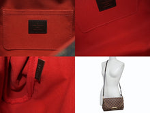 画像をギャラリービューアに読み込む, 新品同様 LOUIS VUITTON ルイヴィトン ショルダーバッグ フェイボリットMM ダミエ N41129 ブラウン ゴールド金具 中古 4b007205