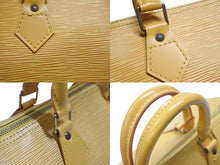Load image into Gallery viewer, LOUIS VUITTON ルイヴィトン スピーディ25 ハンドバッグ ボストンバッグ M43019 エピレザー イエロー ゴールド金具 美品 中古 4b007207