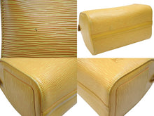 Load image into Gallery viewer, LOUIS VUITTON ルイヴィトン スピーディ25 ハンドバッグ ボストンバッグ M43019 エピレザー イエロー ゴールド金具 美品 中古 4b007207