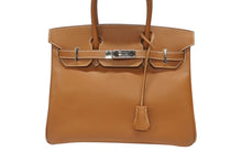 画像をギャラリービューアに読み込む, 極美品 HERMES エルメス バーキン30 ハンドバッグ ヴォーエプソン ゴールド シルバー金具 ☐M刻印 中古 4b007208