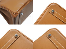 画像をギャラリービューアに読み込む, 極美品 HERMES エルメス バーキン30 ハンドバッグ ヴォーエプソン ゴールド シルバー金具 ☐M刻印 中古 4b007208