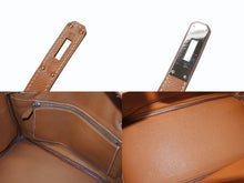 画像をギャラリービューアに読み込む, 極美品 HERMES エルメス バーキン30 ハンドバッグ ヴォーエプソン ゴールド シルバー金具 ☐M刻印 中古 4b007208