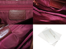 Load image into Gallery viewer, CHRISTIAN DIOR クリスチャンディオール サドルバッグ ガリアーノ期 ハンドバッグ トロッター柄 レザー レッド ゴールド金具 美品 中古 4b007209