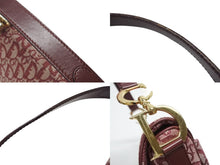 Load image into Gallery viewer, CHRISTIAN DIOR クリスチャンディオール サドルバッグ ガリアーノ期 ハンドバッグ トロッター柄 レザー レッド ゴールド金具 美品 中古 4b007209