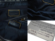 Load image into Gallery viewer, Christian Dior クリスチャンディオール ワンショルダーバッグ サドルバッグ トロッター ガリアーノ期 キャンバス レザー ネイビー 美品 中古 4b007212