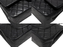 画像をギャラリービューアに読み込む, 極美品 CHANEL シャネル マトラッセ25 Wフラップ Wチェーンショルダーバッグ ココマーク 7番台 ラムスキン ブラック シルバー金具 中古 4b007214