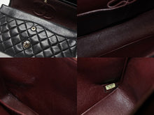 画像をギャラリービューアに読み込む, 極美品 CHANEL シャネル マトラッセ25 Wフラップ Wチェーンショルダーバッグ ココマーク 7番台 ラムスキン ブラック シルバー金具 中古 4b007214