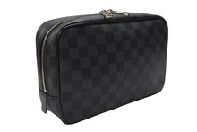 画像をギャラリービューアに読み込む, 極美品 LOUIS VUITTON ルイヴィトン トゥルース トワレ GM クラッチバッグ ダミエ コバルト N40484 シルバー金具 中古 4b007216