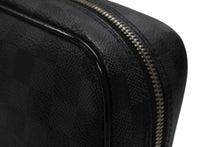 画像をギャラリービューアに読み込む, 極美品 LOUIS VUITTON ルイヴィトン トゥルース トワレ GM クラッチバッグ ダミエ コバルト N40484 シルバー金具 中古 4b007216